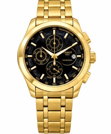 Golden White Tissot Couturier Automatic Chronograph Watch