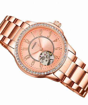Rose Gold Honeycomb Dial Luxury Watch